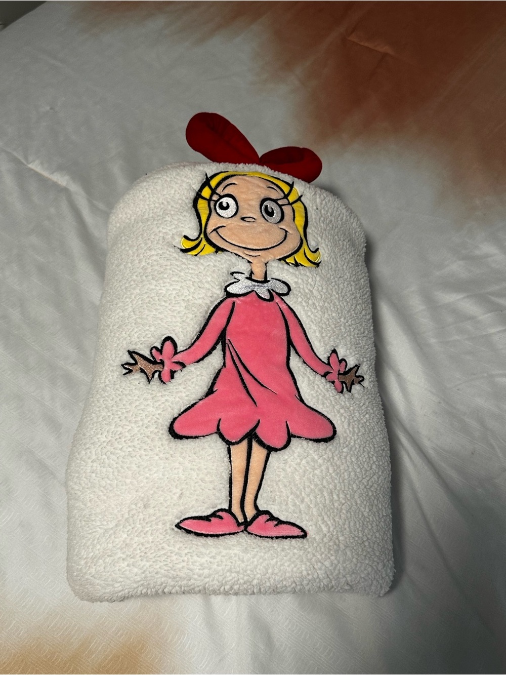 New Grinch-Cindy Lou Who Throw Blanket